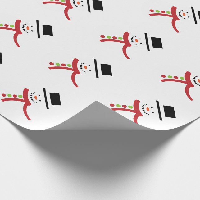 Snowman Geschenkpapier (Ecke)