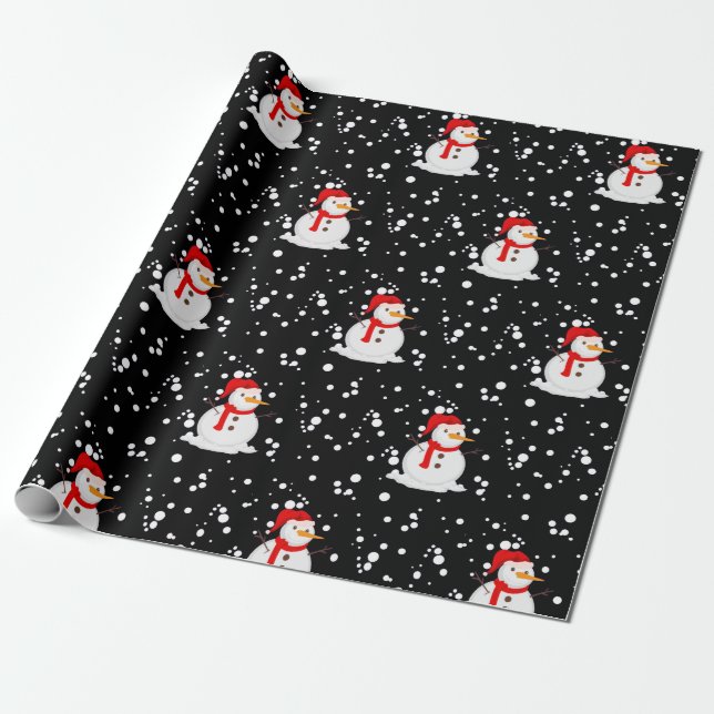 "Snowman" Geschenkpapier (Ungerollt)