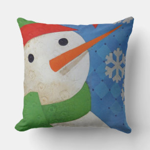 Snowman-Gesicht-Kissen Kissen