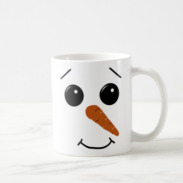 Snowman-Gesichts-Tasse Tasse (Rechts)