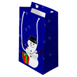 Snowman Gift Bag Kleine Geschenktüte