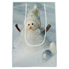Snowman Gift Bag Mittlere Geschenktüte