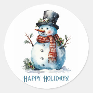 Snowman Gift Sticker