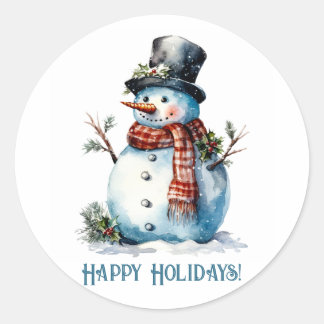 Snowman Gift Sticker
