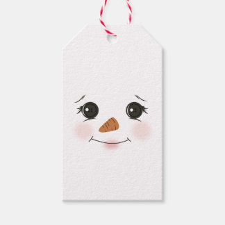 Snowman Gift Tag zweiseitig Geschenkanhänger