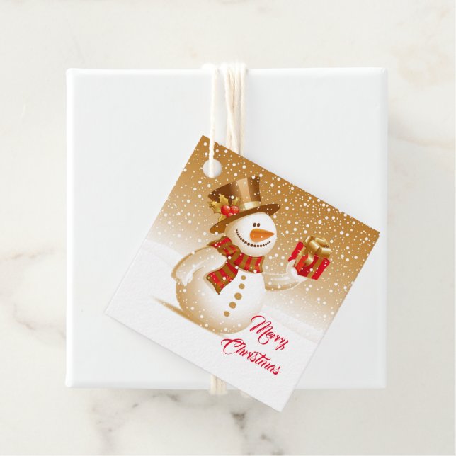 Snowman Gift Tags Geschenkanhänger (Beispiel)