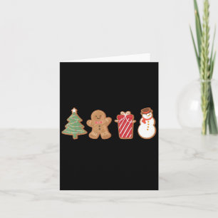 Snowman Gingerbread Frohe Weihnachten Weihnachten Karte