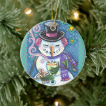 SNOWMAN, GINGERBREAD MAN & TASSE DES HOT-SCHOKOLAD KERAMIK ORNAMENT<br><div class="desc">FREUEN SIE SICH AUF DEN FELLOW UND GENIESSEN SIE DIE FREUNDLICHKEITEN DES WINTERS. WUNDERSCHÖNE UND CHARMANTE SNOWMAN ORNAMENT * ... ..suchen Sie nach passenden Elementen Susan Brack Designs</div>