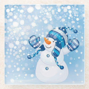 Snowman Glasuntersetzer