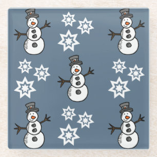 Snowman Glasuntersetzer