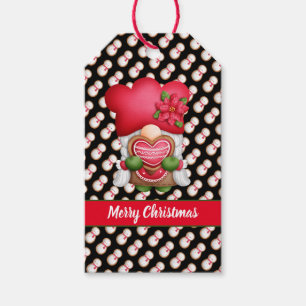 Snowman Gnome Anpassen von Farbe und Text Geschenkanhänger