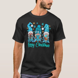 Snowman Gnome mit Schneeflocken Niedliches Winterg T-Shirt