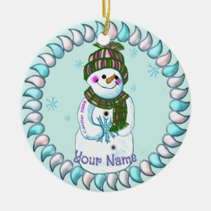 Snowman Granny Ornamente