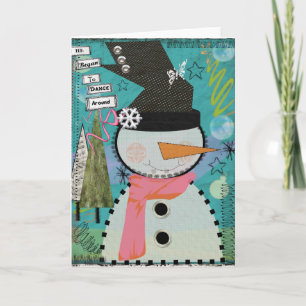 Snowman-Gruß-Karten-12x18, ", das er anfing zu Feiertagskarte