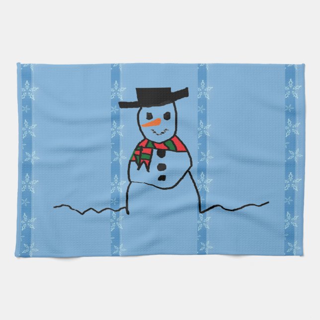 Snowman Handtuch (Horizontal)