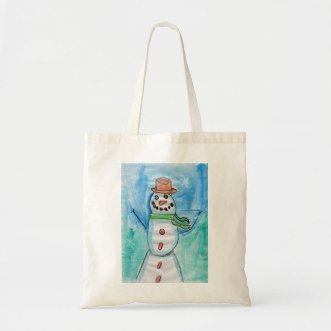 Snowman Happiness - Kids Art für CHOC Tragetasche (Vorne)