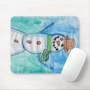 Snowman Happiness - Kinder Kunst des CHOC Mousepad