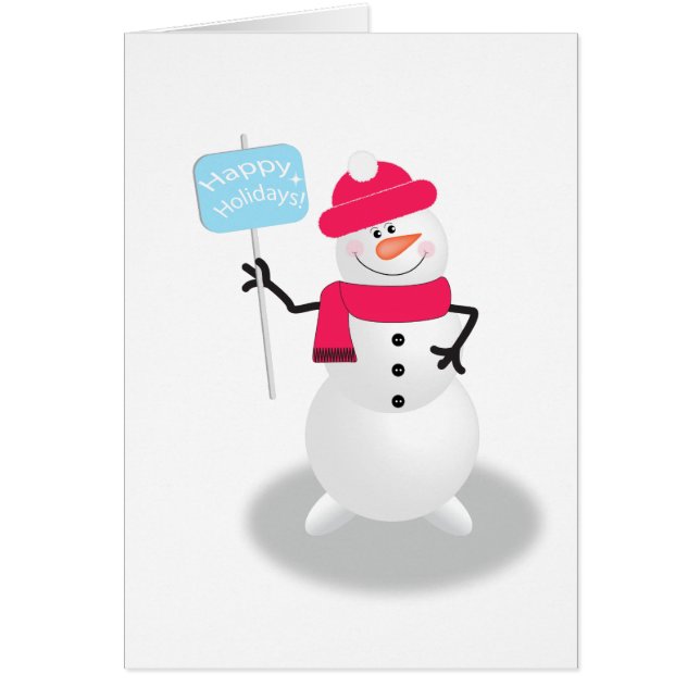 Snowman Happy Holidays (Vorne)