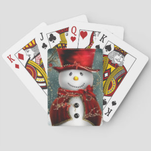 Snowman-Happy-Urlaubskarten Spielkarten