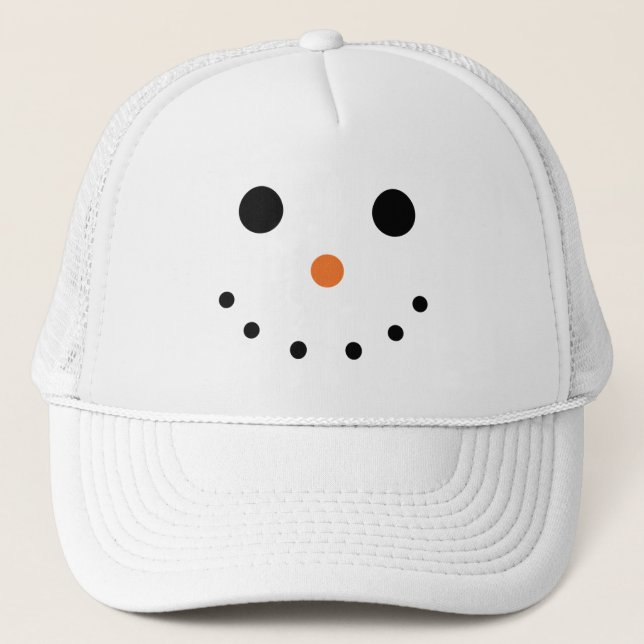 Snowman Hat Truckerkappe (Vorderseite)