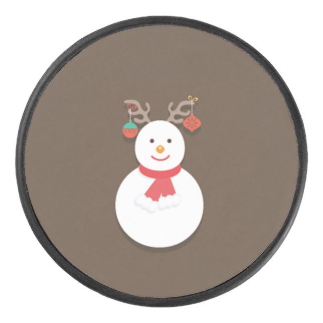 Snowman Hockey Puck (Vorderseite)