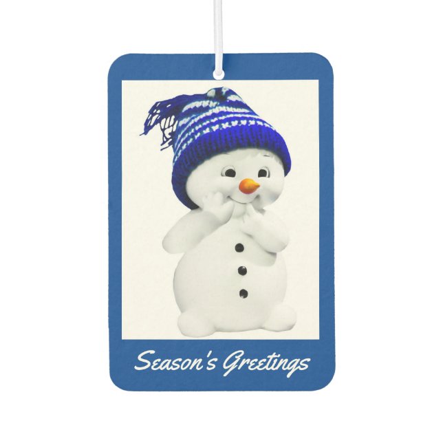 Snowman Holiday Air Freshener Autolufterfrischer (Vorderseite)