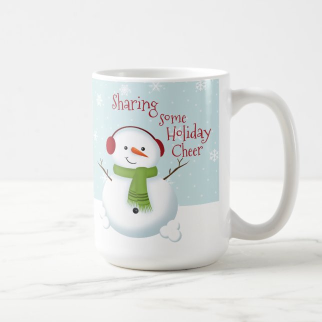 Snowman Holiday Cheer Kaffeetasse (Rechts)