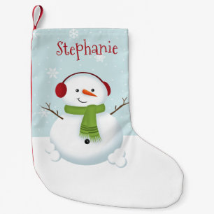 Snowman Holiday Cheer Kleiner Weihnachtsstrumpf