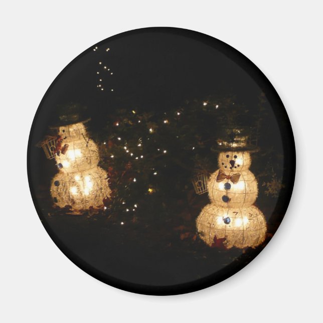 Snowman Holiday Light Display Magnet (Vorne)