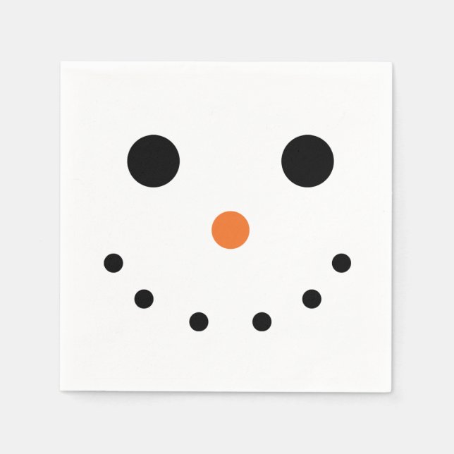Snowman Holiday Paper Napkins Serviette (Vorderseite)