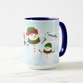 Snowman Holiday Personalisierte Mug Tasse