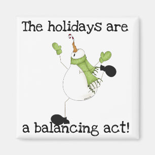 Snowman Holiday Spaß Magnet