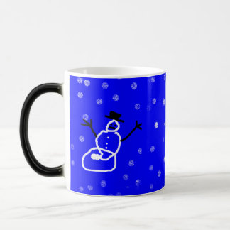 Snowman Holiday Weihnachts-Tasse Anpassbar Verwandlungstasse