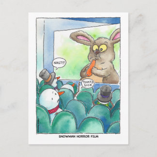 Snowman Horror Film Postcard Postkarte