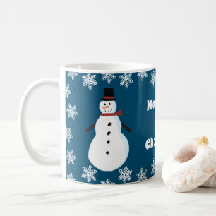 Snowman Hot Chocolate Personalisiert Kaffeetasse