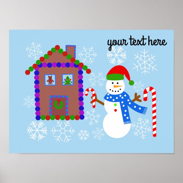 Snowman & House #1 Poster (Vorne)