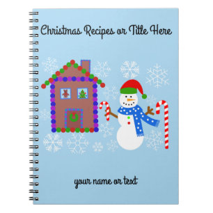 Snowman & House #1 SpiralNotebook Notizblock