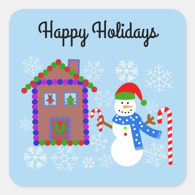 Snowman & House #1 Stickers (Vorderseite)