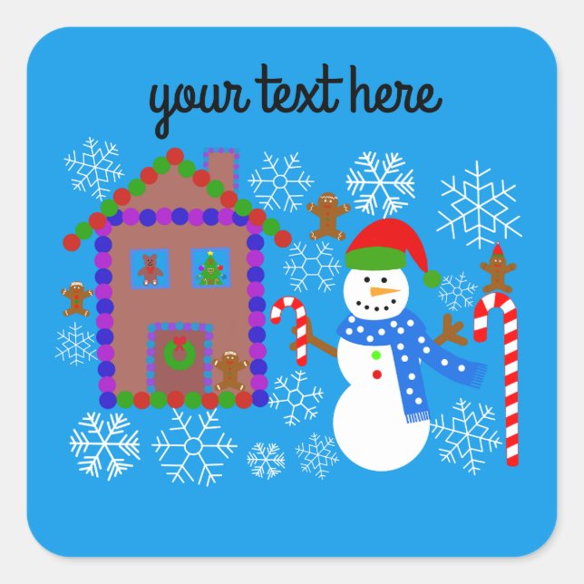 Snowman & House #2-2 Stickers (Vorderseite)
