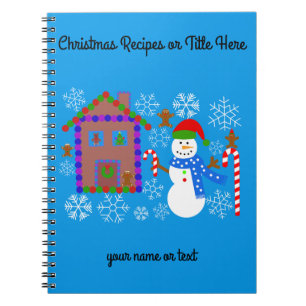 Snowman & House #2 SpiralNotebook Notizblock