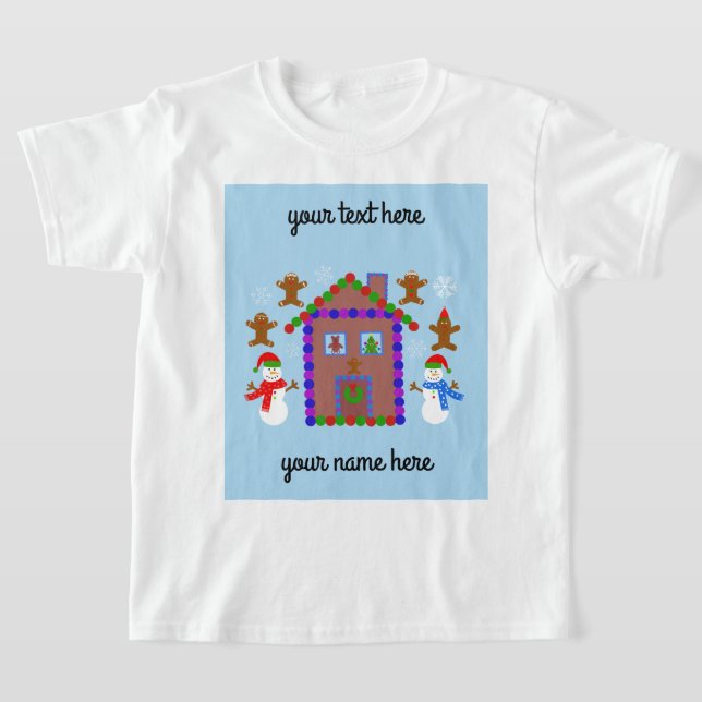 Snowman & House #3 T - Shirt (Ablage )