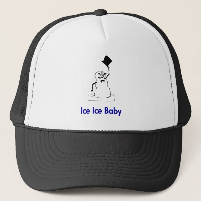 Snowman Ice Ice Baby Truckerkappe (Vorderseite)