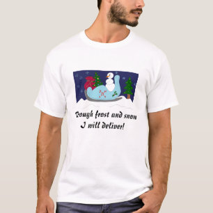 Snowman in einem Schlitten T-Shirt
