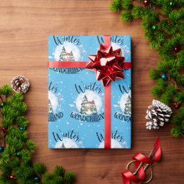 Snowman in Snow Globe Geschenkpapier