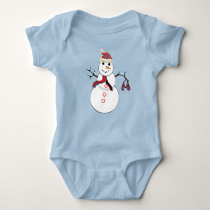 Snowman - Individuell Baby Strampler