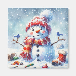Snowman Iover Magnet