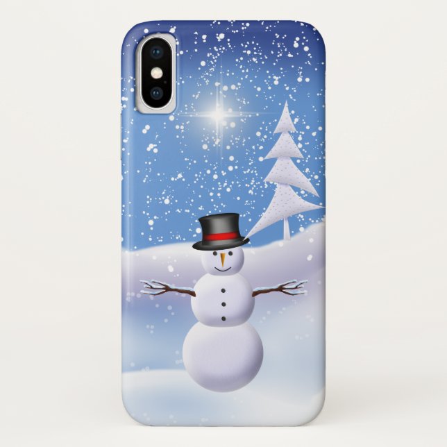 Snowman iPhone Case (Rückseite)
