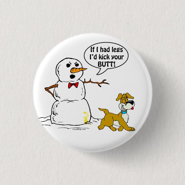 Snowman Joke Button (Vorderseite)