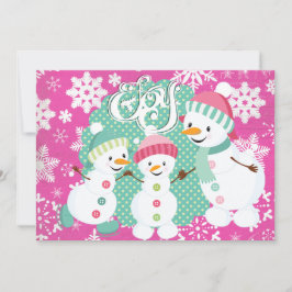 Snowman Joy Holiday Feiertagskarte