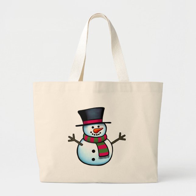 Snowman Jumbo Stoffbeutel (Vorne)